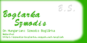boglarka szmodis business card